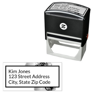 Orquídeas Devolvem o Carimbo de Borracha Autocolan