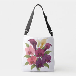 Orquídeas e lírios Calla Bolsa