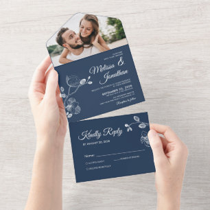Orquídeas legistas Casamento floral azul prussiano