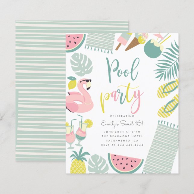 Ortografia da Piscina de Verão do Orçamento 16 Doc (Frente/Verso)