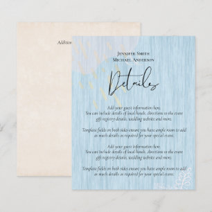 Ortografia de Casamento Dourado Azul com Empoeiram