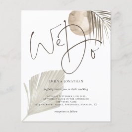 Ortografia Orçamental Fazemos Boho Pampas Convite 