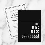 Os 60º Convites de aniversário BIG<br><div class="desc">Jogando uma festa de aniversário 60ª marco? Envie um convite para que os convidados fiquem animados para a sua festa. "O BIG SEX ohhhhhh!" - mude para qualquer idade e qualquer fundo colorido na frente e personalize os detalhes do seu partido no verso.</div>