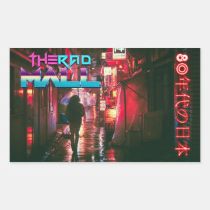 Os adesivos "anos 80 Japan" de 4,5 pol x 2,7 pol