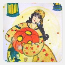 Os adesivos de Halloween de Queenie