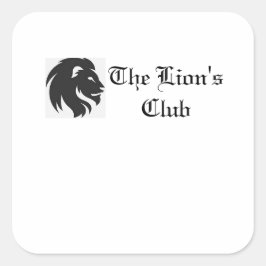 Os adesivos do Lion Club 6 de 7,5 cm