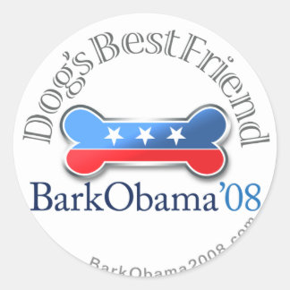 Os adesivos do melhor amigo do latido Obama Dog