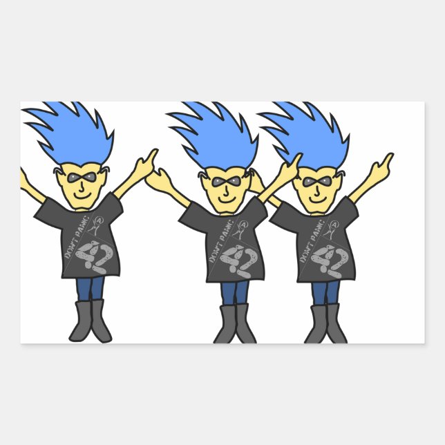 Os adesivos engraçados não entram em pânico (Frente)