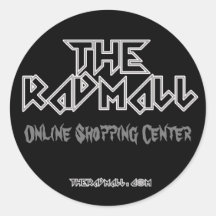 Os adesivos Rad Mall "Headbanger" de 3 pol