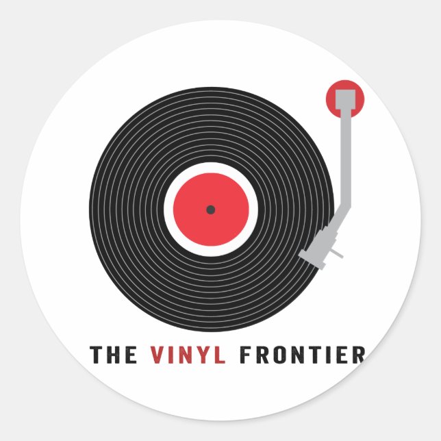 Os adesivos "Vinyl Frontier" (Frente)