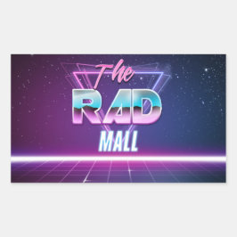 Os adesivos "Wave 1" do Rad Mall de 4,5 pol x 2,7 