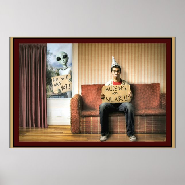 Os aliens estão próximos - Poster grande (Frente)