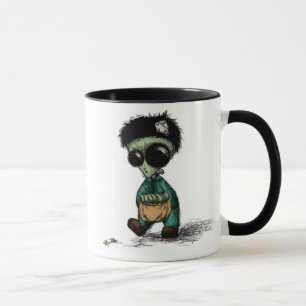 Os aliens são demasiado pessoas de caneca de caf