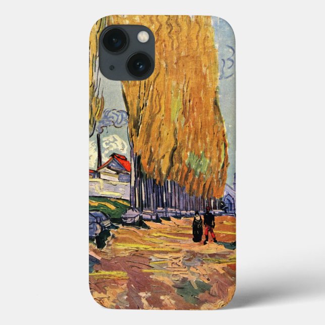 Os Alyscamps (Cemitério) por Vincent van Gogh (Verso)