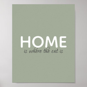 os amantes de gatos citam cinza poster e branco