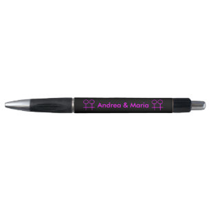 Os amantes lésbicas personalizaram a caneta