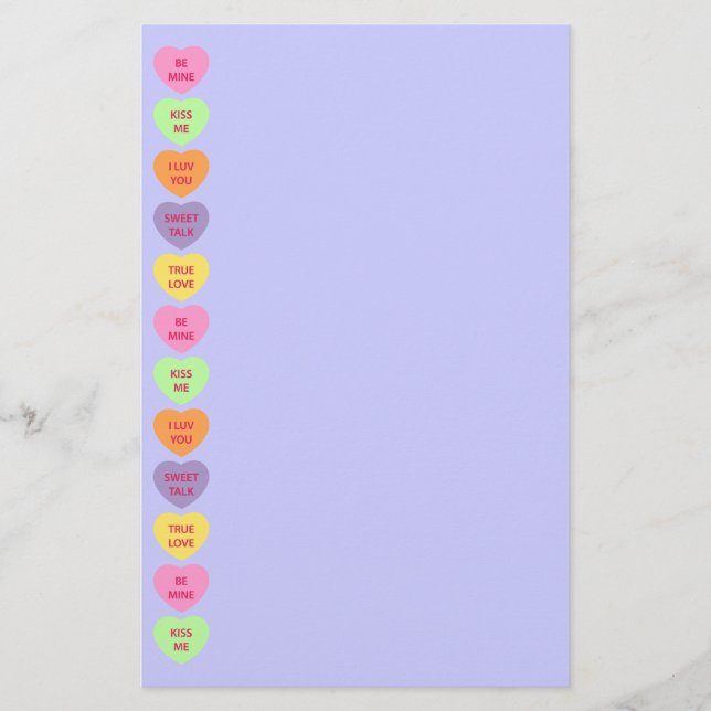 Os artigos de papelaria dos namorados dos doces (Frente)