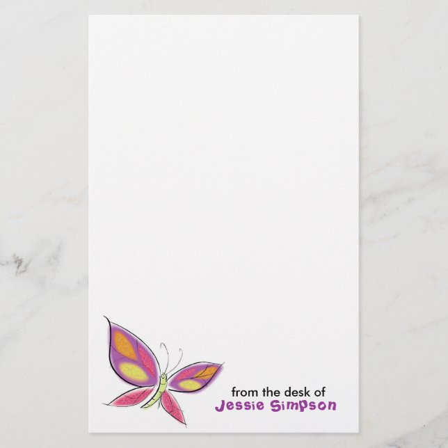 Os artigos de papelaria personalizados dos miúdos (Frente)