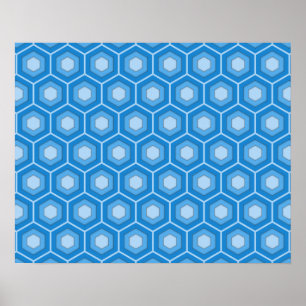 Os azul-céu telharam o poster do Hex