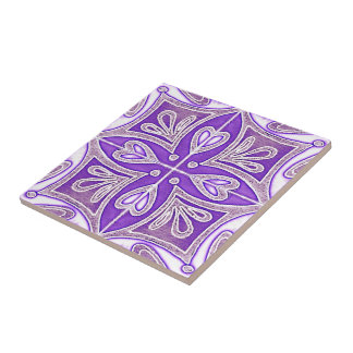 Os azulejos do coração inspiraram a lavanda de