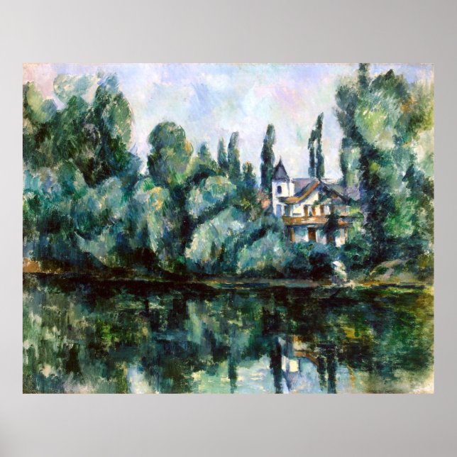Os Bancos da Poster Marne Paul Cezanne (Frente)