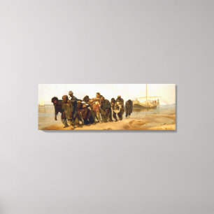 Os barqueiro de Volga por canvas de Ilya Repin