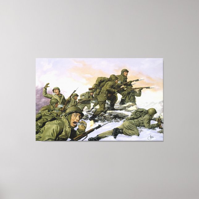 Os Borinqueneers por Dominic D'Andrea Impressão (Frente)