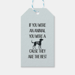 Os cães são os melhores - Etiqueta para presentes