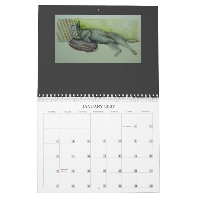 Os cães vivem aqui - o calendário 2012 (Jan 2027)