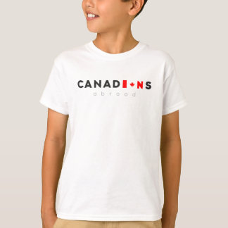 Os canadenses no exterior caçoaram o t-shirt