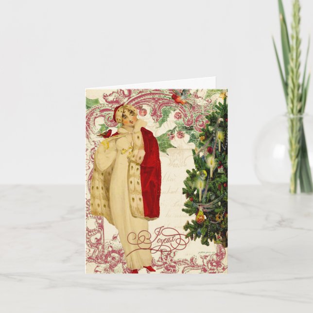 Os cartões de natal vermelhos do casaco do Natal (Frente)