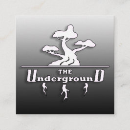 Os Cartões de Visita The Underground Preto Desbota