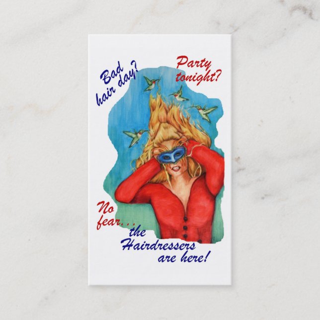 Os cartões de visitas dos cabeleireiro (Frente)