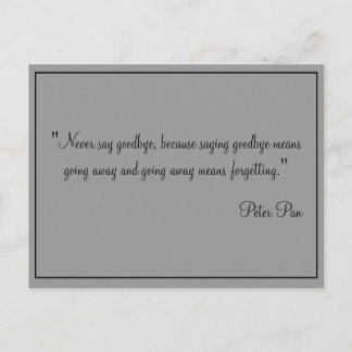 Os cartões nunca dizem adeus