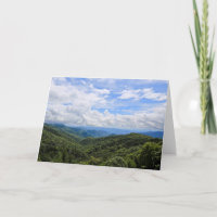 Os cartões vazios de Great Smoky Mountains
