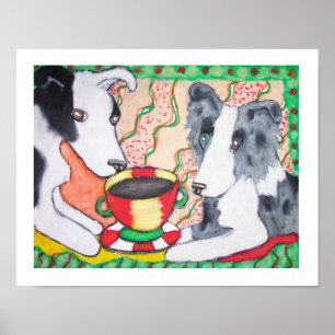 Os Collies de beira têm o café? Poster da arte