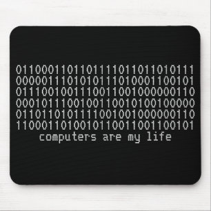 os "computadores são mousepad binário da minha