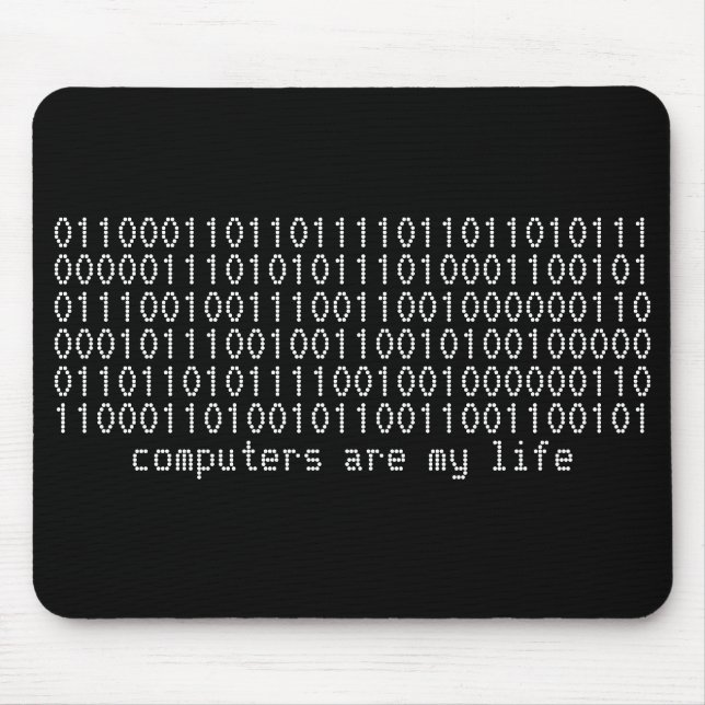 os "computadores são mousepad binário da minha (Frente)