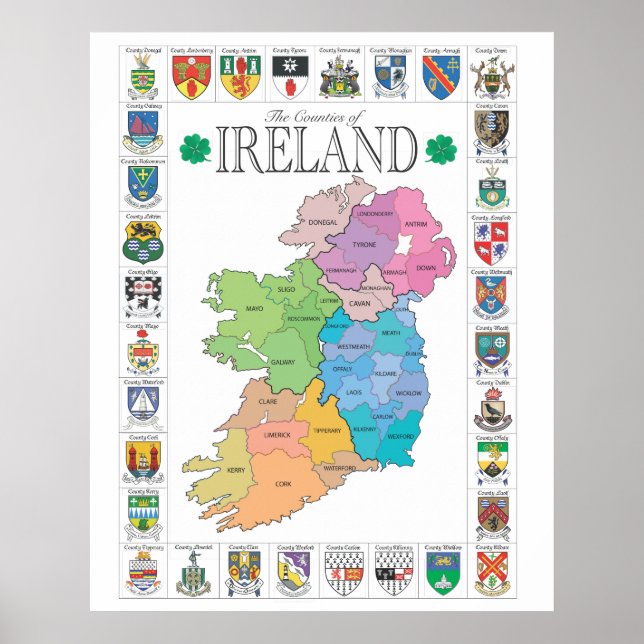 Os condados da Irlanda - Poster (Frente)