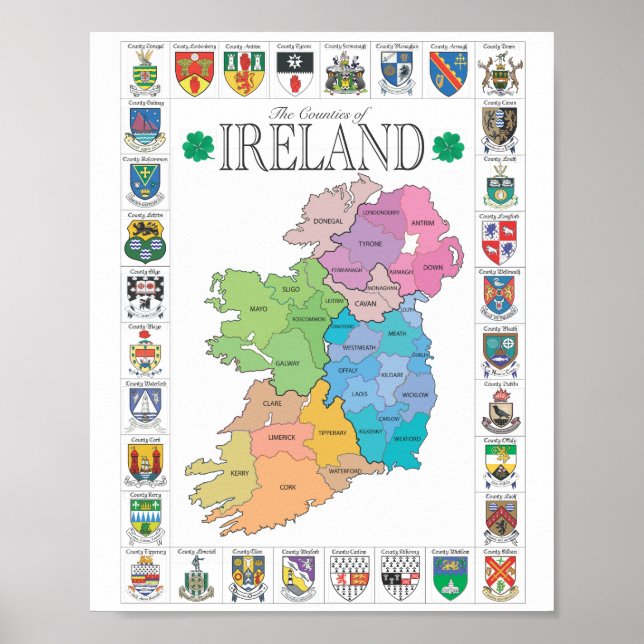 Os condados da Irlanda - Poster (Frente)