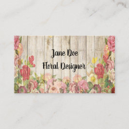 Os conselhos e cartão de visita rústicos dos rosas