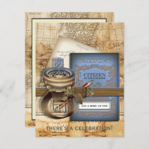 Os Convites de festas de Despedida do Viajante