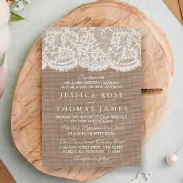 Os Convites para Coleção de Casamentos Burlap & La