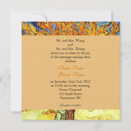 Os convites para o casamento vintage da Árvore de 