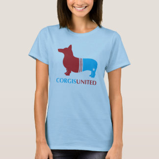 Os Corgis uniram o t-shirt da boneca das senhoras