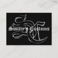 Os costumes de Smitty - cartões de visitas