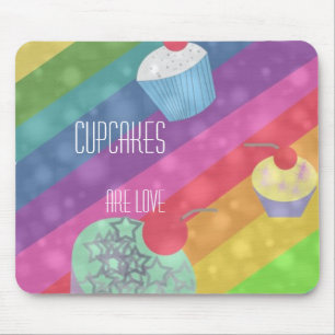 Os cupcakes são mousepad do amor