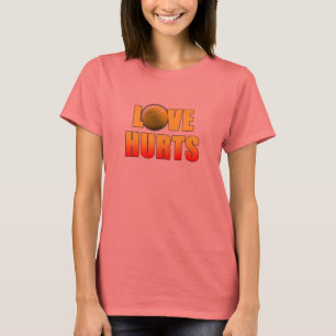 Os danos do amor, t-shirt engraçados do tênis
