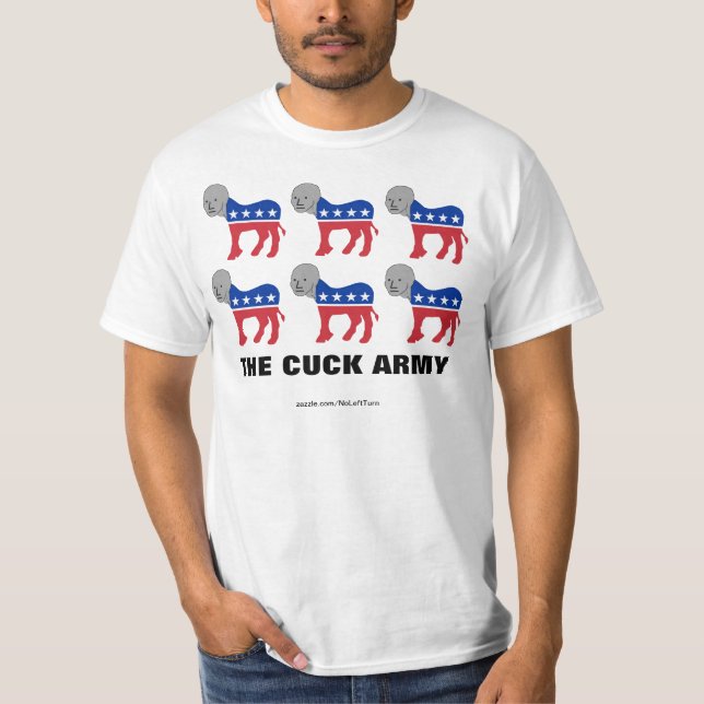 Os Democratas São A Camisa Do Exército Do NPC Cuck (Frente)