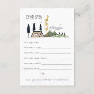 Os desejos para a aventura do cartão   do conselho